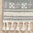 thumbnail image 4 of Well Woven Serenity Capa Southwestern Solid & Striped Grey 2'3" x 7'3" Runner Area Rug, 4 of 8