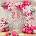 thumbnail image 3 of Number Balloons 16 Inch Light Pink 0-9 Number Mylar Foil Balloons 10 Pcs Custom Digital Balloons for Birthday Party Engagement Graduations Anniversary Baby Shower Decorations Party Supplies, 3 of 12