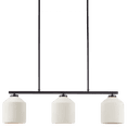 thumbnail image 1 of Bouclair White & Black 3-Bulb Metal and Ceramic Ceiling Lamp, 1 of 4