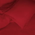 thumbnail image 4 of 600 Thread Count 100% Egyptian Cotton Stripe Duvet Cover & Pillow Shams, 3-Piece Duvet Cover Set by Blue Nile Mills, King/California, Burgundy, 4 of 4
