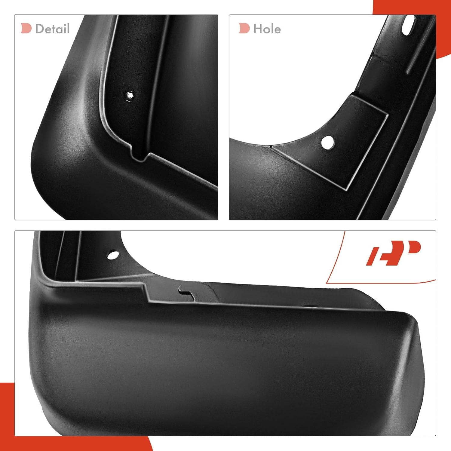 A-Premium Mud Flaps Splash Guards Replacement for Honda Accord 2003-2007 Front and Rear 4-PC Set
