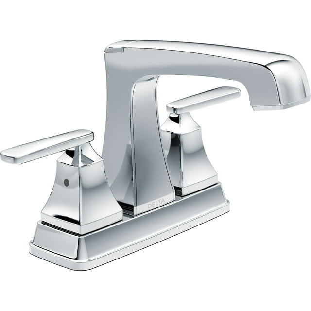 Delta Faucet Ashlyn 2-Handle Centerset Bathroom Faucet with Diamond Seal Technology and Metal Drain Assembly, Chrome 2564-MPU-DST