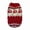 L, variant on Vintage Floral & Polka Dot Knit Pet Sweater for Small Dogs & Cats, Warm Red Turtleneck Pullover, Cozy Winter Outfit for Autumn & Holiday Wear