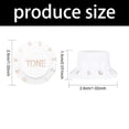 thumbnail image 5 of CEORPER 3Pcs Electric Guitar Bass Top Hat Knobs Replacements Clear Knobs Speed Volumes Tone Control Knobs Guitar Contral Knobs, 5 of 9