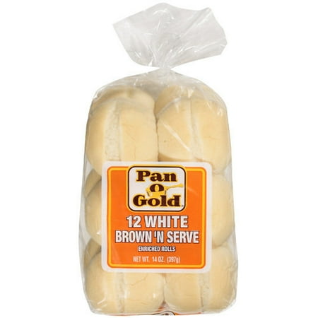 Pan O Gold Brown & Serve White Rolls, 14 oz