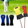 thumbnail image 3 of Golf Putter Cover Faux Leather Golf Club Head Cover Vibrant Color Wear Resistant Golf Club Protector Headcover Accessories Golf Club Cover, 3 of 8