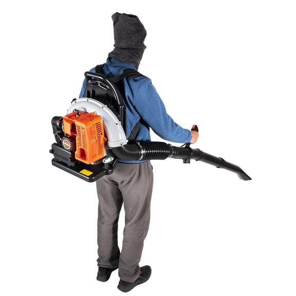 Cordless Leaf Blower 63cc 2-Stroke Gas Powered Leaf Blower Commercial Backpack Leaf Sweeping Blower For Lawn Yard Cleaning 850CFM