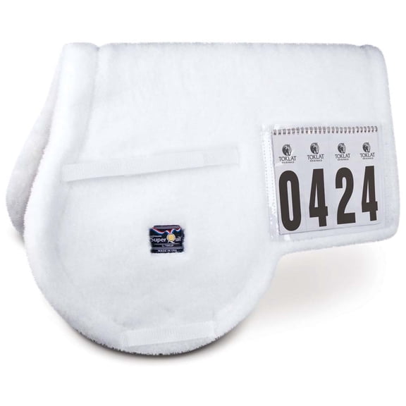 17 in - 1/2 Super Quilt General Purpose Horse Number Pad White