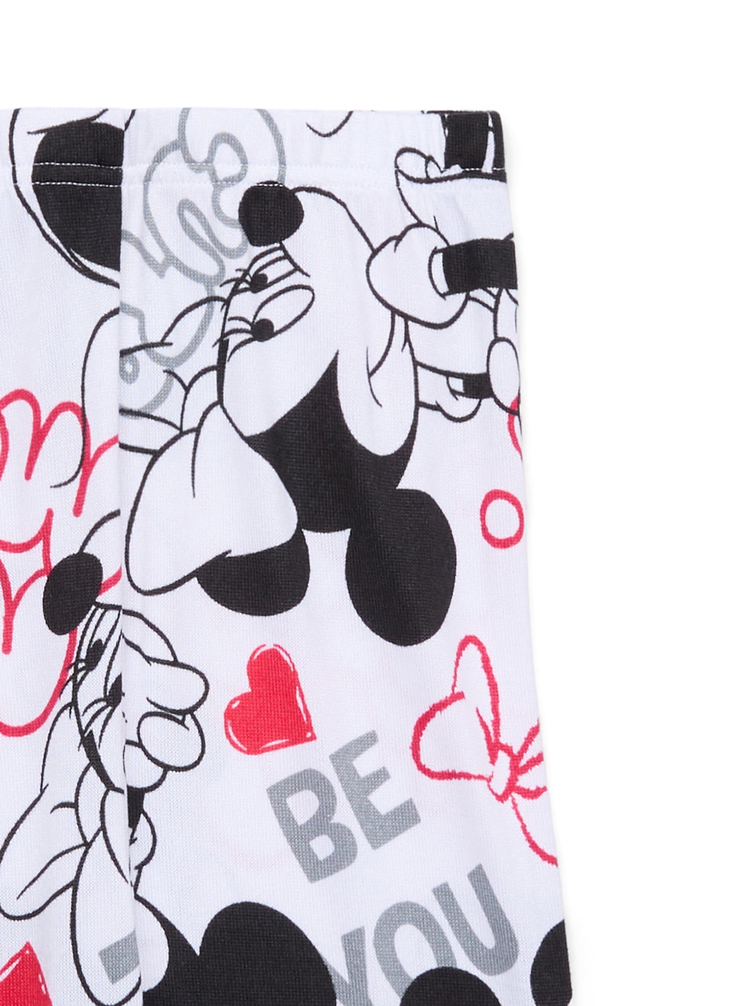 Disney Minnie Mouse Girls Long Sleeve Top and Pants Pajama Set, 2-Piece, Sizes 4-12