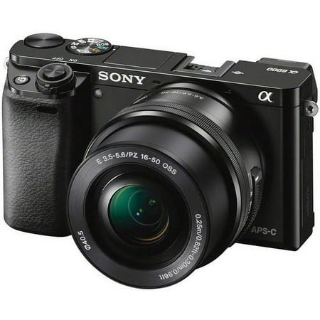 Sony Alpha a6000 Mirrorless Camera with 16-50mm Lens, Black