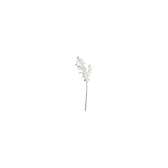 A&B Home 40" Almost Real Faux Cherry Blossom Stem in White Botanical/White