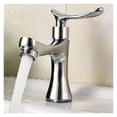 thumbnail image 3 of Single Cold Water Faucet Silver Bathroom Taps Single Handle Deck Mounted Basin Tap, 3 of 6