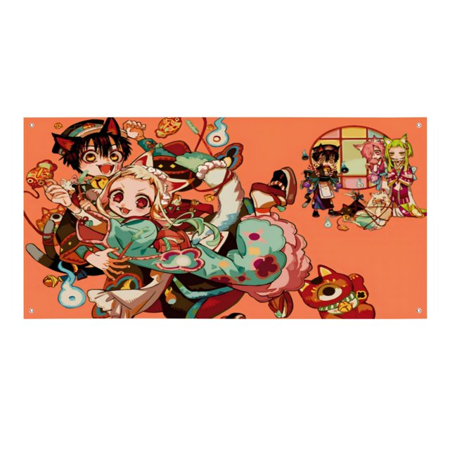 Toilet-Bound Hanako-kun Fondo Temático Pancarta Suministros de Decoración para Fiesta de Cumpleaños, Decoración de Fondo de Fiesta Personalizado,150x90cm