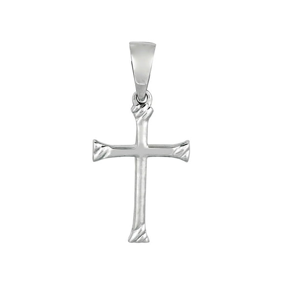 Sterling Silver Cross Pendant, 13 x 20 mm