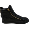 thumbnail image 2 of Giuseppe Zanotti Design Men's RDM400 Black High-Top Leather Sneaker - 9.5 M, 2 of 3