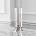 thumbnail image 5 of Safavieh Dellanora Iron Base Lighting in Silver / Clear, 5 of 11