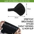 thumbnail image 3 of UJNDER Lightweight Comfortable Japanese Bandana Headbands for Men and Women Versatile Headband for Daily Use Black, 3 of 8