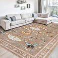 thumbnail image 5 of Soft Modern Area Rug for Living Room, Bedroom, Durable Home Decor Carpet, 8x10ft, Elegant Cyan, 5 of 8