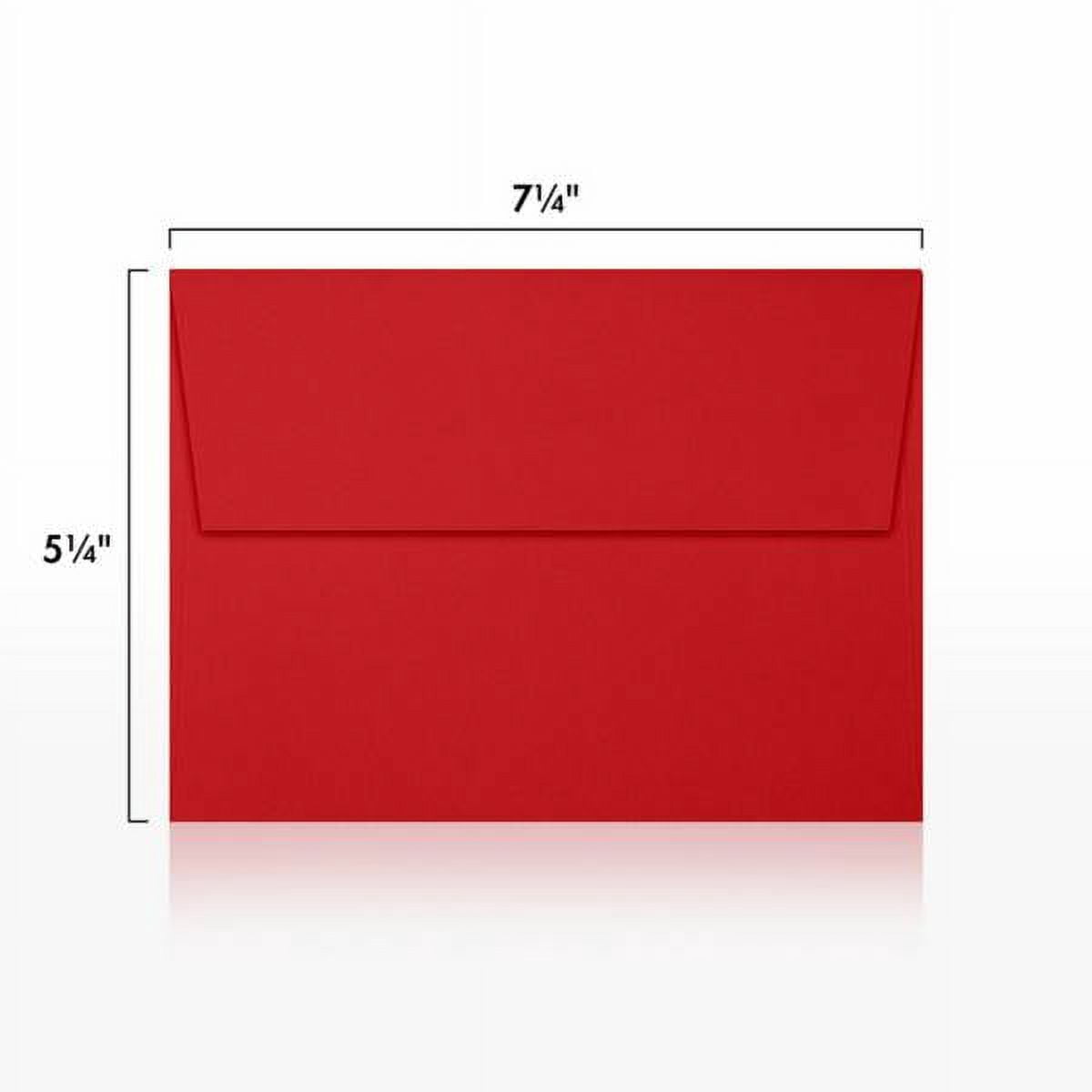 LUXPaper A7 Invitation Envelopes, 5 1/4 x 7 1/4, Ruby Red, 250/Pack