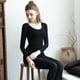 thumbnail image 4 of Ropa interior térmica larga de invierno para mujer, conjunto de ropa interior larga ultrasuave, 4 of 5