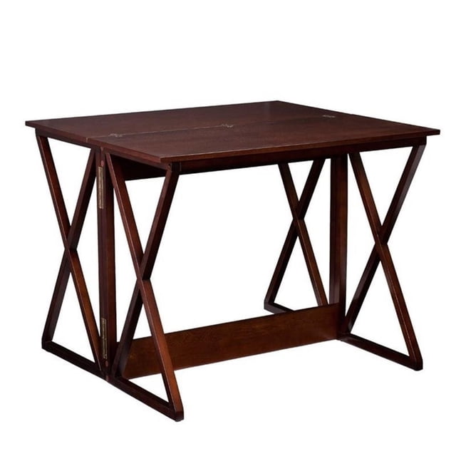 SEI Furniture Derby Table de Salle à Manger de Comptoir à Dessus Rabattable, Couleur Espresso