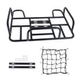 thumbnail image 2 of Rear Cargo Rack Rear Basket Rainproof Luggage Rack Iron with Net, 2 of 7