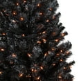 thumbnail image 4 of Northlight Pre-Lit Noble Spruce Artificial Halloween Tree - 6' - Black - Orange Lights, 4 of 7