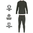 Wrangler Men’s Thermal Underwear 2 Piece Set, Men’s Long Johns Shirt and Pants, Sizes MXL