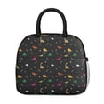 thumbnail image 2 of Womens Colorful Dinosaurs Geometric Shapes Pattern Lunch Box for Work,Insulated Lunch Bag for Women,Loncheras Para Mujer,Leakproof Adult Lunch Bag for Work,Beach,Travel,Picnic,Camping, 2 of 7