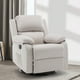 thumbnail image 1 of Korser Sillón Reclinable Giratorio 360°Adultos,Mecedora Pequeña Para Espacios Reducidos,Lino,Beige, 1 of 6