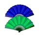 thumbnail image 1 of 2 piezas de accesorios de decoración de ventilador plegable de mano, suministros duraderos de luz para cumpleaños, club nocturno, , fiesta, boda, Navidad Azul CUTICAT Abanico plegable, 1 of 8
