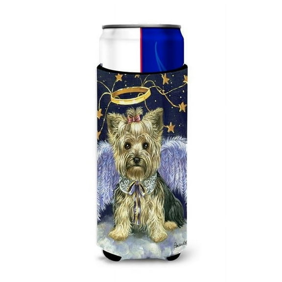 Carolines Treasures PPP3131MUK 12 oz Yorkie Christmas Family Tree Ultra Hugger for Slim Cans