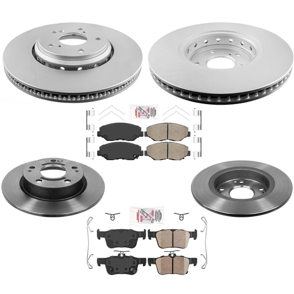 Coated Disc Brake Rotors Ceramic Brake Pads for Honda EX Civic 1.5L 2016-2019