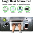 thumbnail image 2 of Gaming Mouse Pad - Green XXL Non-Slip Rubber Base 35.4" X 15.7" for Game Office, Park Nature Mountain Trees Mist, 2 of 7