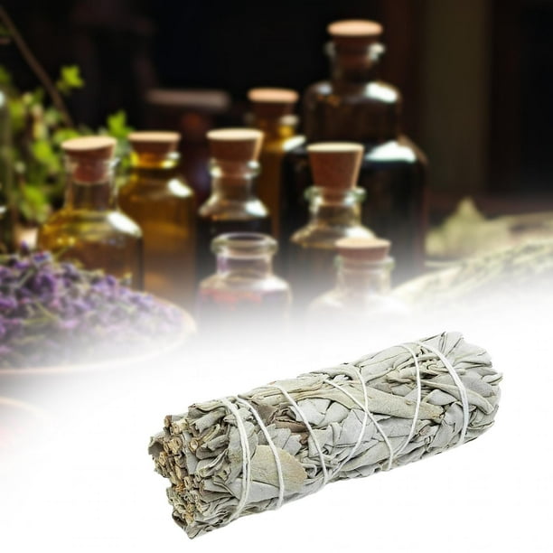 SAGE Smudge Bundles White SAGE Fragrant SAGE Bundles para bendecir el nuevo yoga en el hogar Estilo básico BLESIY Palitos de difuminar de salvia blanca