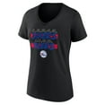 thumbnail image 2 of Women's Black Philadelphia 76ers Core Hometown V-Neck T-Shirt, 2 of 3