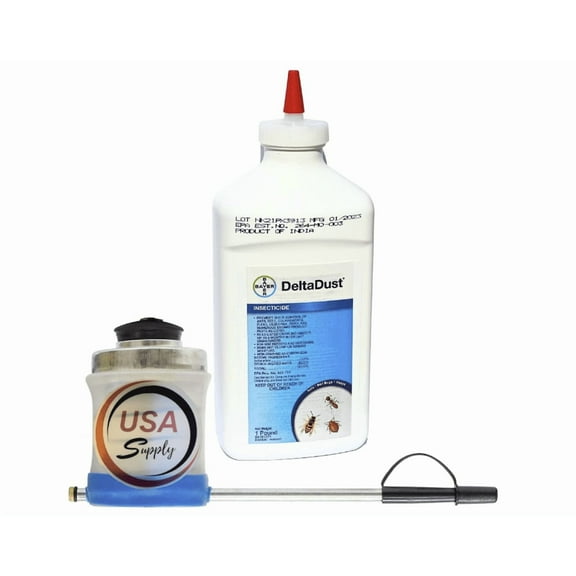 Delta Dust: Advanced Multi Use Pest Contro Insecticide - Includes USA Supply Puffer.