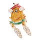 thumbnail image 1 of Broche de casa de Navidad único para mujer Broche de multicolor con de imitación Zulema Alfiler de broche de casa de Navidad, 1 of 8