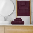 thumbnail image 4 of GLAMBURG Ultra Soft 8-Piece Towel Set - 100% Pure Ringspun Cotton, Contains 2 Oversized Bath Towels 27x54, 2 Hand Towels 16x28, 4 Wash Cloths 13x13 - Ideal for Everyday use, Hotel & Spa - Burgundy, 4 of 7