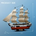 thumbnail image 5 of Texas Toy Distribution 836 USS Constitution Frigate 1-170 Scale Building Brick Kit, 1118 Piece, 5 of 6