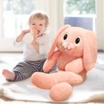 thumbnail image 2 of Retractable Rabbit Plush Toy | Easter Bunny Plush Toy | Soft Long-legged Bunny Dolls, Stuffed Rabbit Plush Toys With Long Ears And Legs, Cartoon Child, 2 of 2