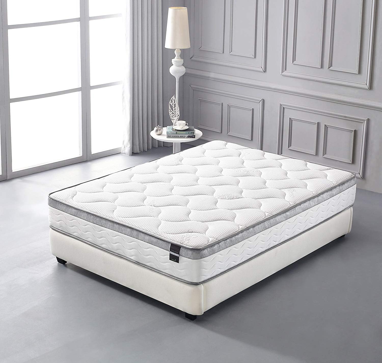 10 inch Memory Foam and Spring Hybrid King Size Mattress