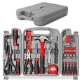 thumbnail image 1 of Hi-Spec 54pc Red Home DIY Tool Kit for The Household, Office & Garage. Complete Basic House Tool Box Set, 1 of 4