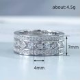 thumbnail image 4 of K-KED Romantic Wedding Delicate Jewelry 925 Silver Filled Rings Cubic Zirconia Gift Size 6-10-10, 4 of 5