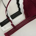 thumbnail image 3 of Womens Lace Bralettes Adjustable Strap V Neck Everyday Bra, 3 of 4