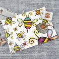 thumbnail image 4 of YFYANG Absorbent and Non-Slip Dish Drying Mat for Kitchen, Cartoon Bee Doodle Microfiber Large Drying Pad, 18 x 24 in, 4 of 9