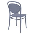 thumbnail image 2 of Compamia ISP257-DGR 17.3 in. Chaise d'Extérieur en Résine Marcel&44; Gris Foncé, 2 of 5