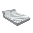 thumbnail image 2 of Ambesonne Black White Fitted Sheet & Pillow Sham Set, Vintage Sketch Dots, Full, Charcoal Grey White, 2 of 2