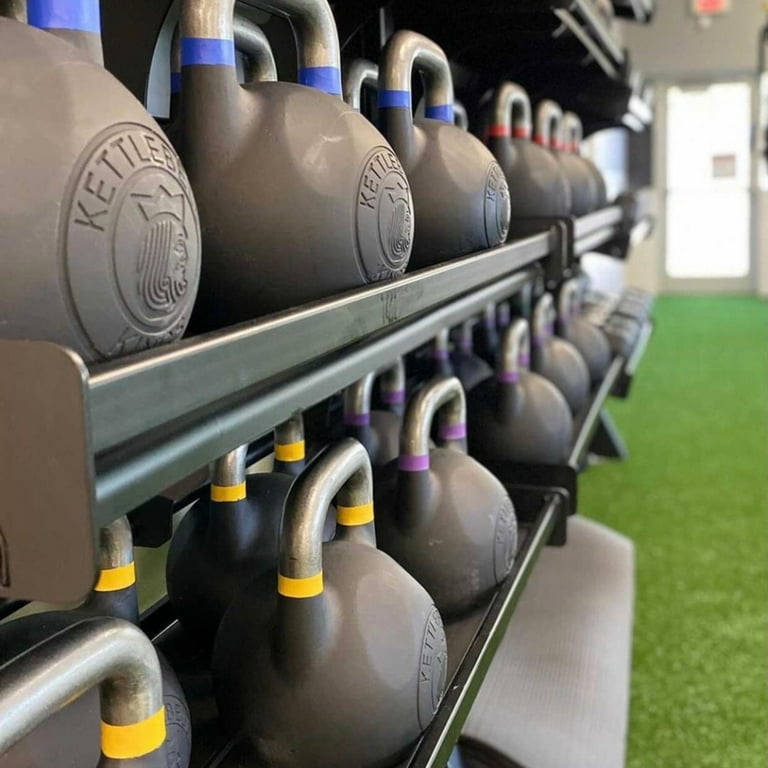 Kettlebell Kings Powder Coated Kettlebell, 12KG, Cast Iron, Black