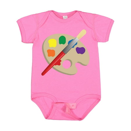 

Inktastic Artist Palette and Brush Gift Baby Boy or Baby Girl Bodysuit